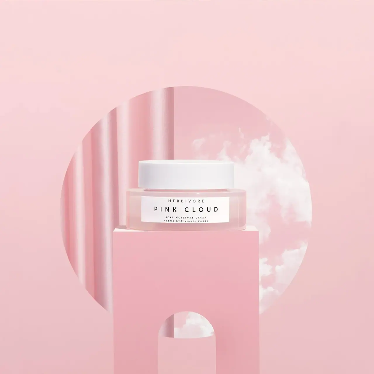 Herbivore Pink Cloud Soft Moisture Cream — Campaign Packaging packaging