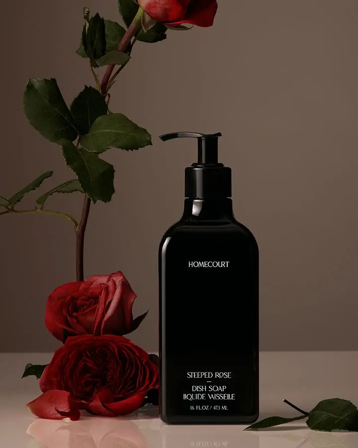 Homecourt Steeped Rose Dish Soap packaging, photo 1